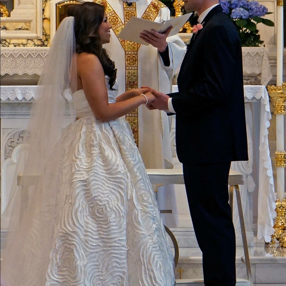 Amsale Blue label Dahlia gown